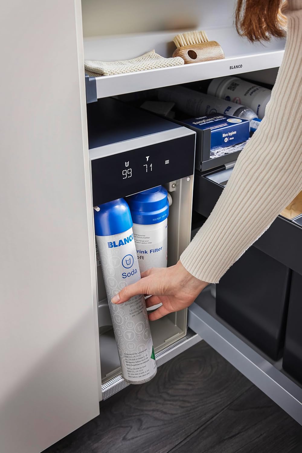BLANCO CHOICE.All | Wasseraufbereitungs-Gerät passend zur CHOICE Icona Armatur | Enthält 1x Trinkfil