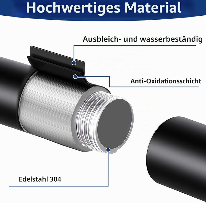 YIGII Toilettenpapierhalter - Robuster Sockel + Silikonpad-Reibung, Schwarz Klopapierhalter Stehend