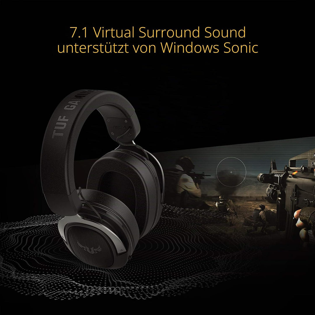 ASUS TUF Gaming H3 Headset (kabelgebunden, Lightweight, Wired,50mm, Hi-Res Audio, Gaming Headset 7.1