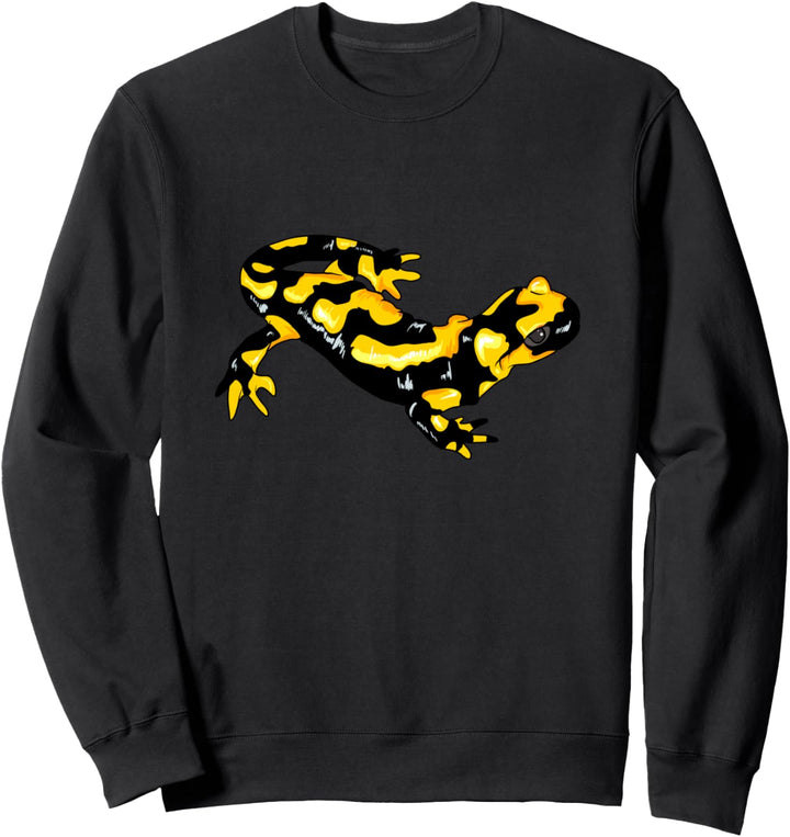 Feuersalamander Echte Salamander Feuermolch Lurch Sweatshirt