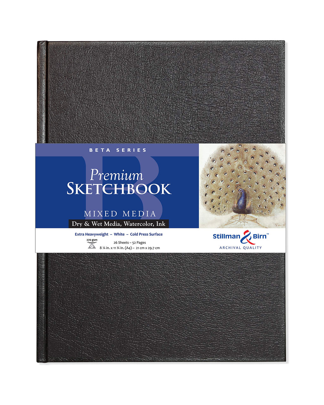 Stillman & Birn Skizzenbuch BETA, 26 Blatt, 270 g, 21, 0 x 29, 7 cm 21 x 29.7 cm Gebunden, 21 x 29.7
