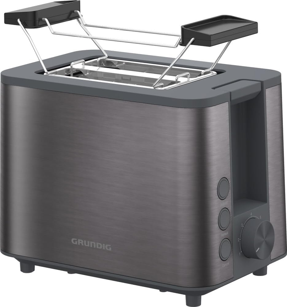Grundig TA 7340 Toaster, 950 Watt Leistung, Automatische Pop-Up-Funktion & Brotzentrierung, variable