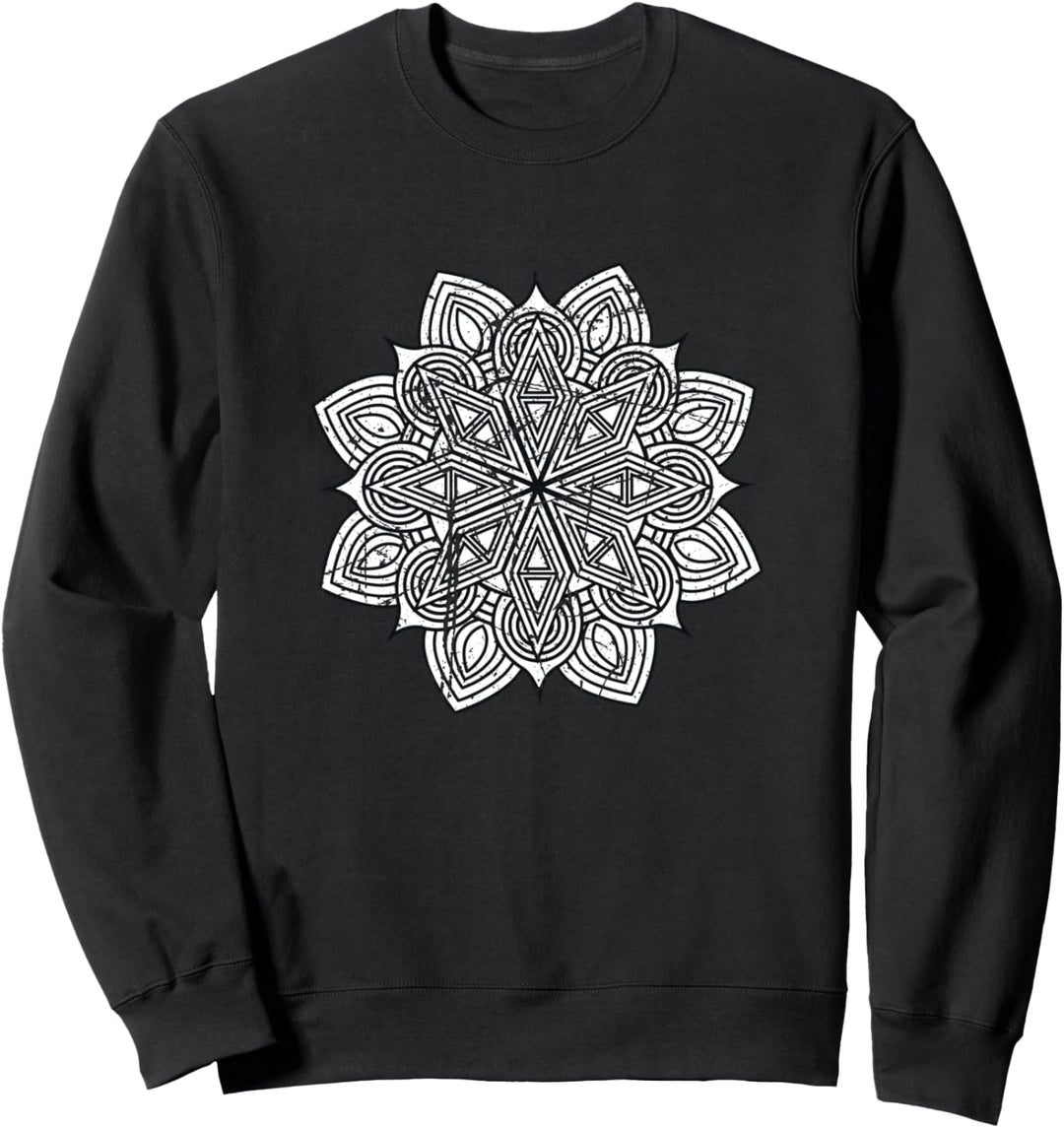 Spirituelle Meditation Mandala Tribal Ornament Yoga Sweatshirt