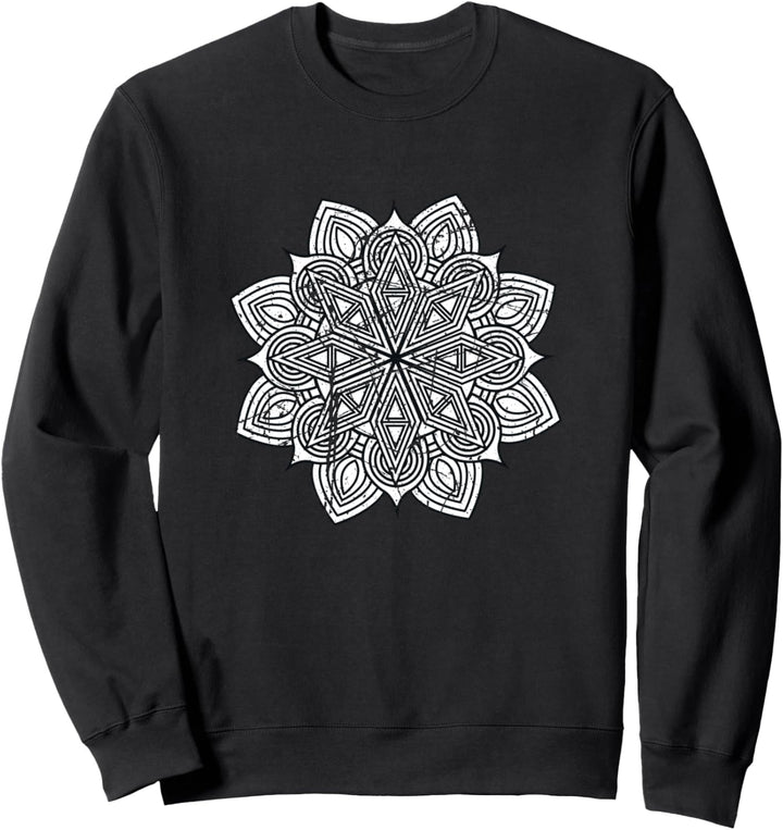 Spirituelle Meditation Mandala Tribal Ornament Yoga Sweatshirt