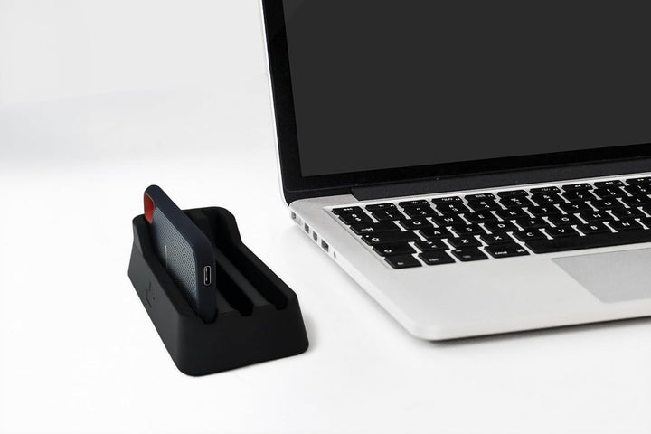 SSD Organizer Ständer für SanDisk, Schwarz, Kunststoff, Kompakter Schreibtisch-Halter für Extreme Po