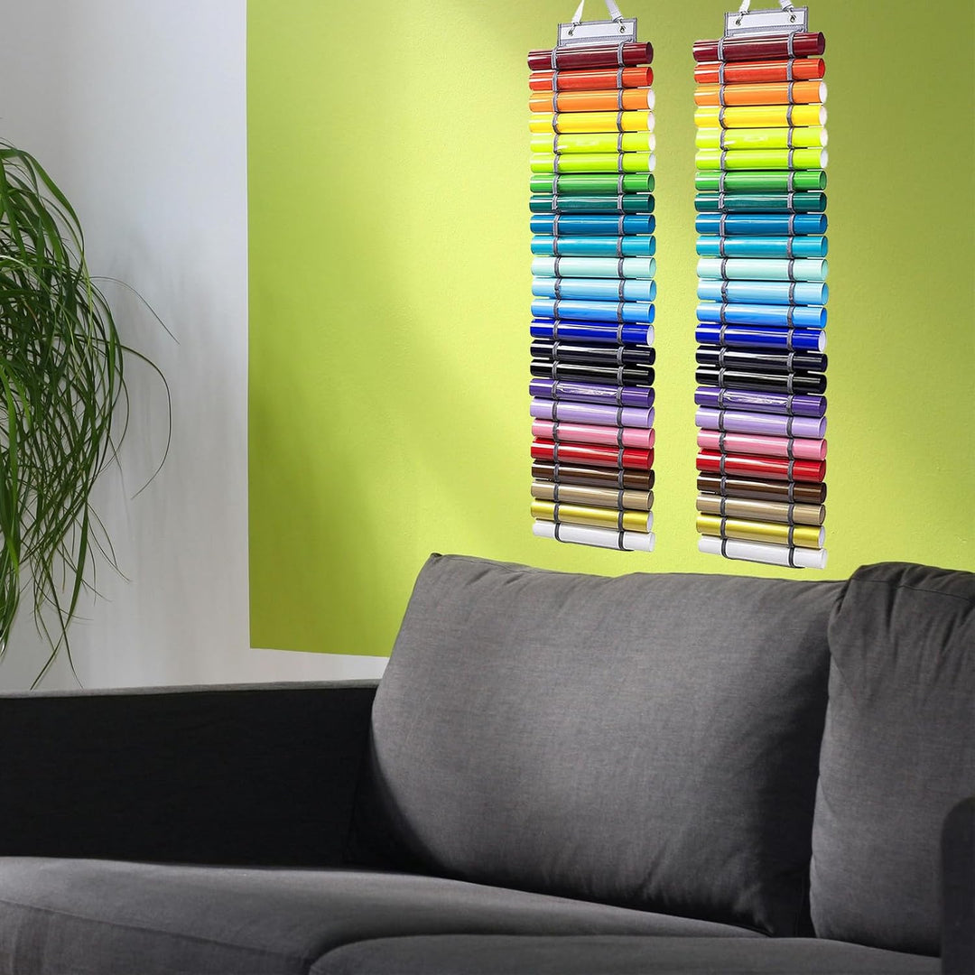 Begpoee Vinyl-Rollen-Organizer, Vinylrollenhalter Wandhalterung, Vinyl Rollenhalter, Vinyl Organizer