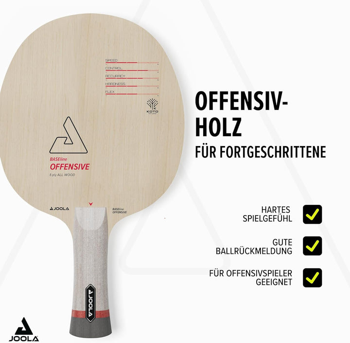 JOOLA Holz Baseline Offensive Konkav, Konkav
