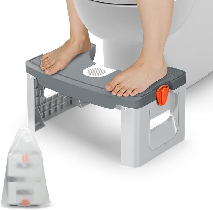 Nagoyuki Toilettenhocker Erwachsene, Klappbarer Toilettenhocker - Schnelle Hilfe gegen Hämorrhoiden,