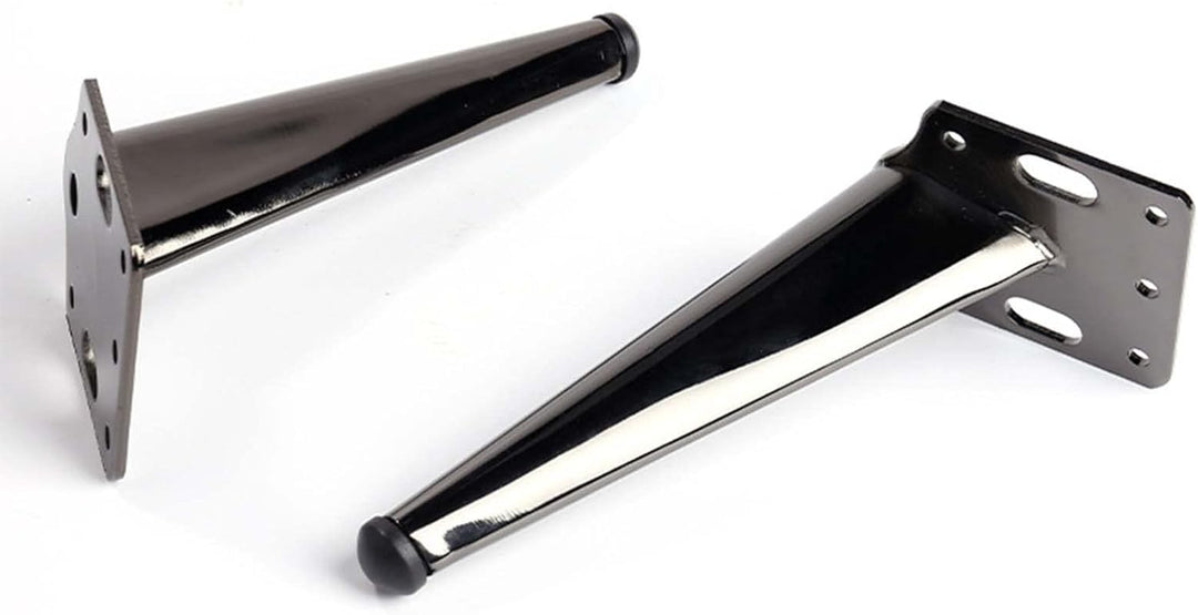KMERCE 4 Stück Möbelfüsse Metall Dunkelgrau, Schrankfüsse 18cm, Kommodenfüsse, Sofa füsse, Füsse für