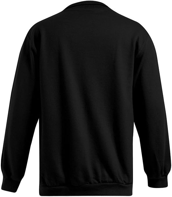 Troyer Sweatshirt Herren, Schwarz, XL