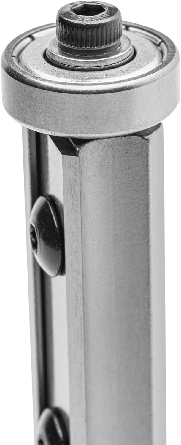 ENT 20327 Wendeplatten Bündigfräser HW, Schaft (S) 12 mm, Durchmesser (D) 19 mm, NL 50 mm, mit Kugel