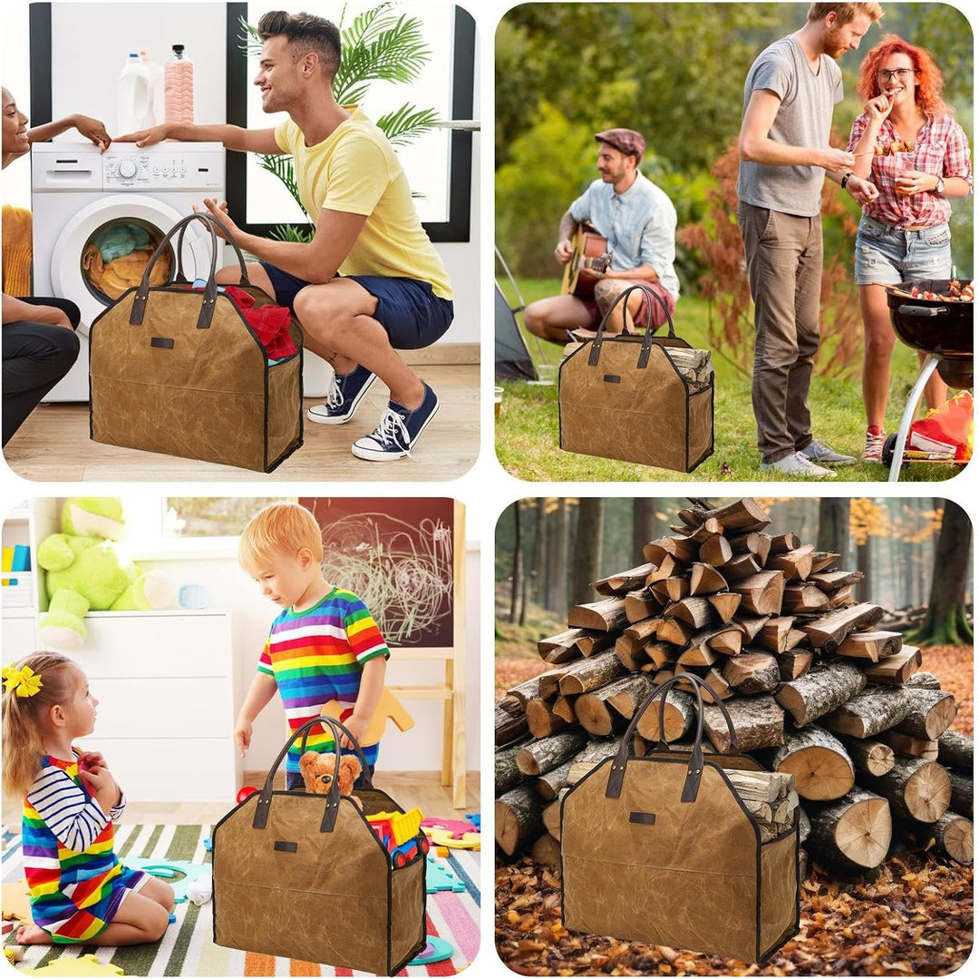 Tasche Für Brennholz | Wasserdichte Tragetasche Für Feuerholz | Feuerfeste Robuste Brennholz Aufbewa