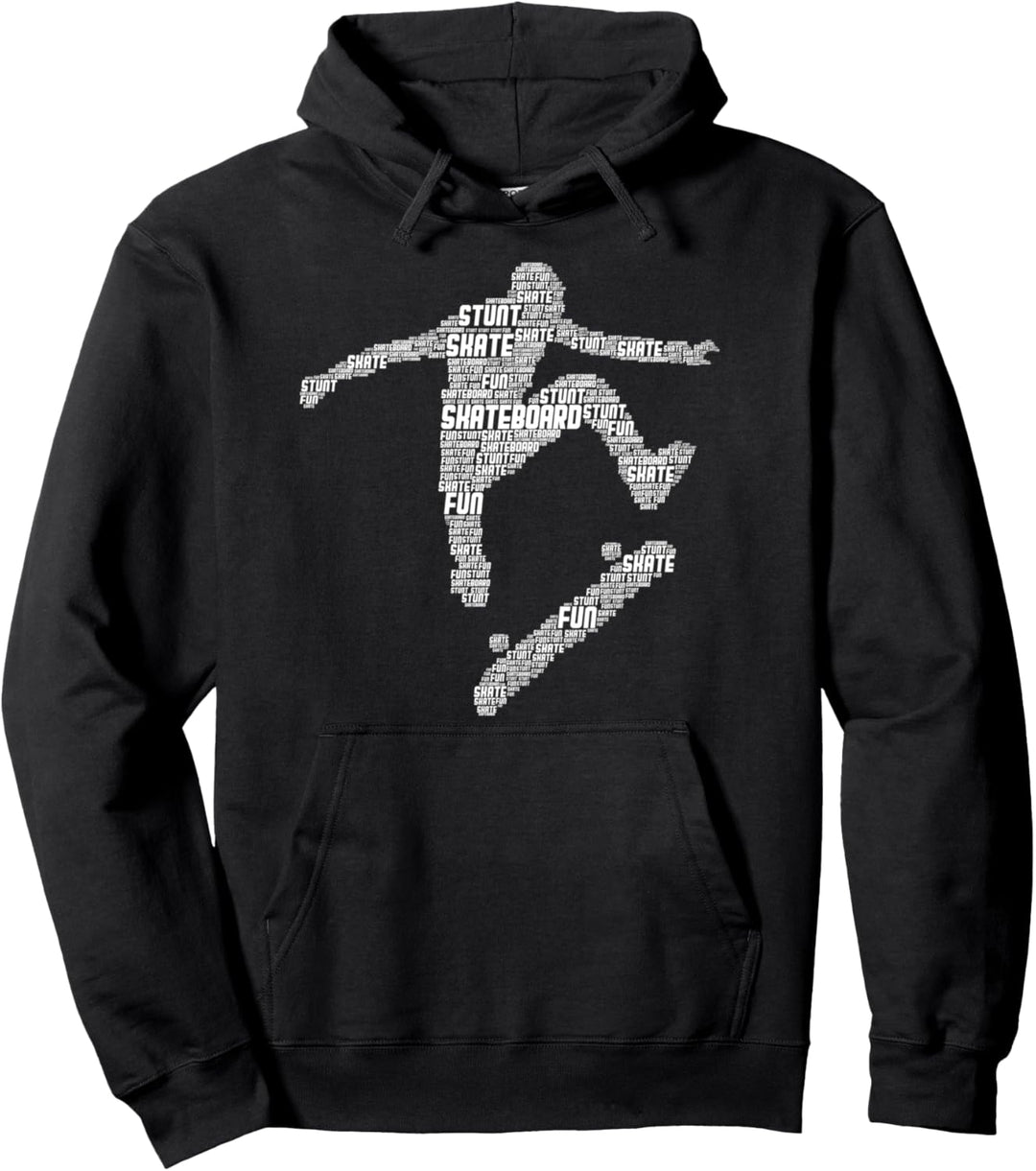 Skateboard Stunt Retro Skater Jungen Kinder Männer Pullover Hoodie