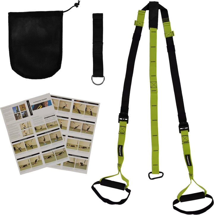 MSPORTS Schlingentrainer Profi Sling Trainer | inkl. Übungsanleitung, Tragetasche und Door Anker Fun