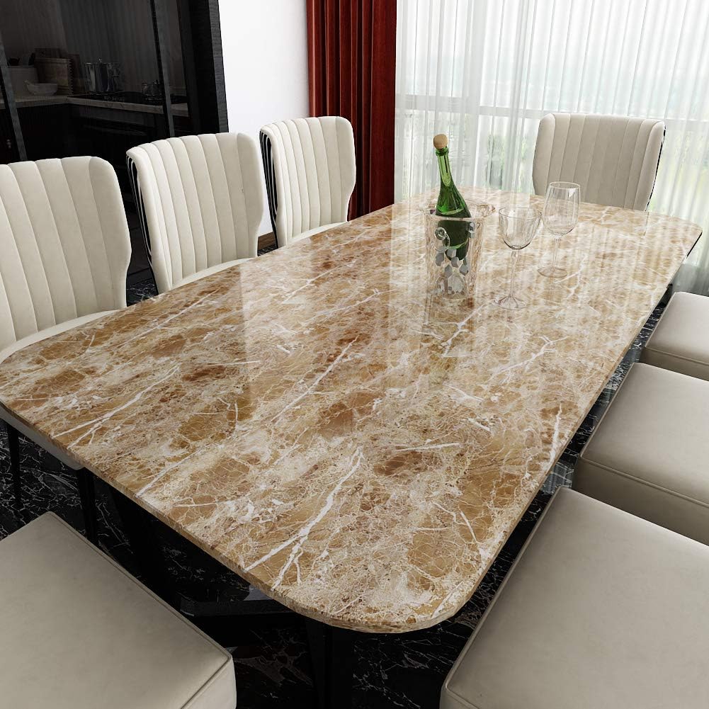 Livelynine 5M X 60 CM Breit Klebefolie Marmor Folie Für Möbel Tisch Küche Arbeitsplatte Fensterbank
