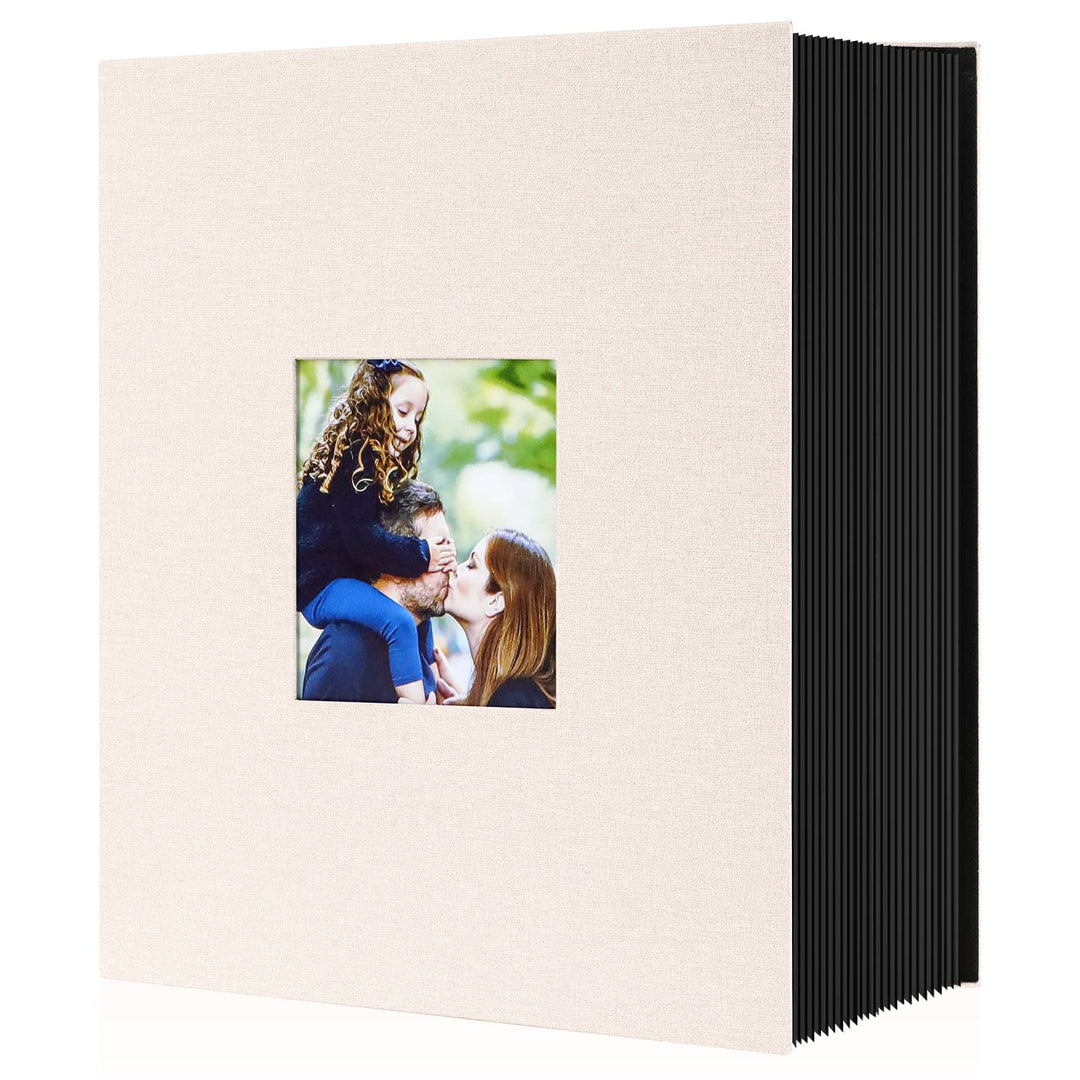 Lanpn Fotoalbum 10x15 1000, Extra Grosses XXL Leinen Einstecken Einsteckalbum für Hochformat Fotos B