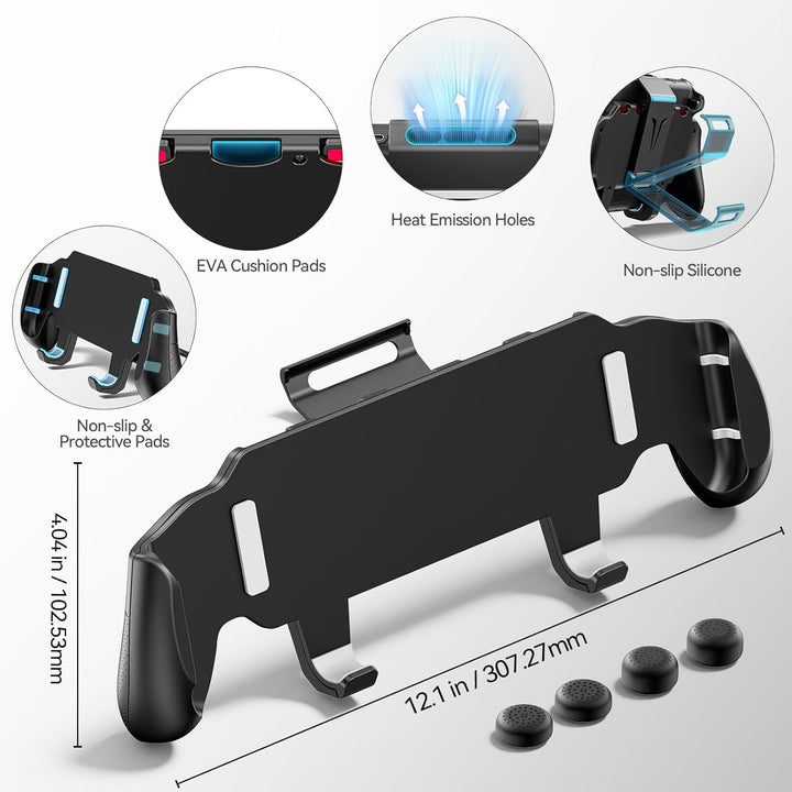 OIVO Switch 2 Grip Case mit verstellbarem Ständer, Ergonomischer Switch 2 Griff kompatibel mit Ninte