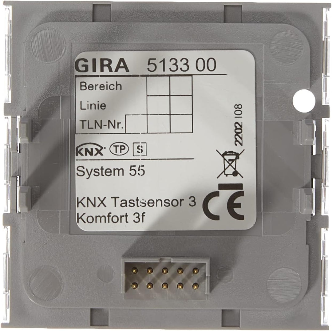 KNX Tastsensor 3 Komfort 3fach System 55 GIRA 513300