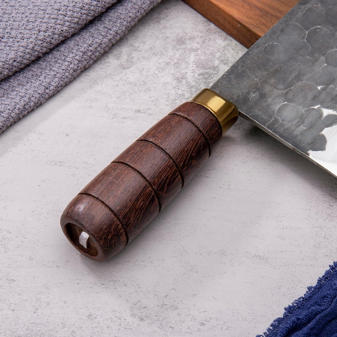 SHANGDAO Hackmesser, 19 cm Hochleistungs Rasiermesserscharfes Metzger Hackmesser Küchenmesser, Hackm