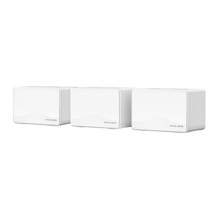 Mercusys Halo H3600BE Mesh WLAN Set (3er-Pack), Wi-Fi 7 BE3600 Dualband-Router & Repeater, 3 × Gigab