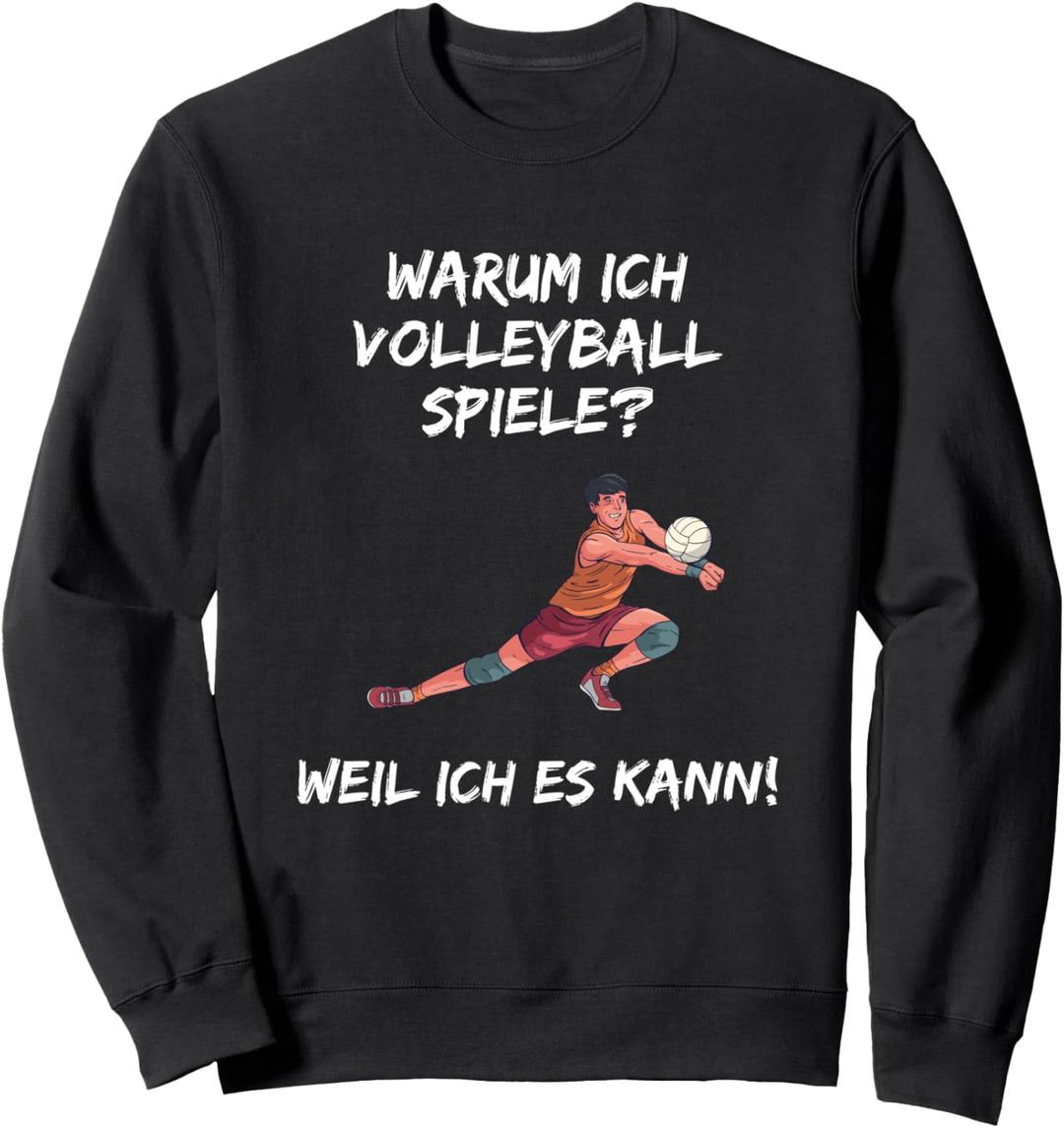 Volleyball Spruch Lustig Beachvolleyball Aufschlag Trikot Sweatshirt