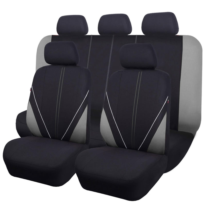 Flying Banner Universal atmungsaktive Netzstoff-Autositzbezüge, komplettes Set Airbag-kompatible Kis