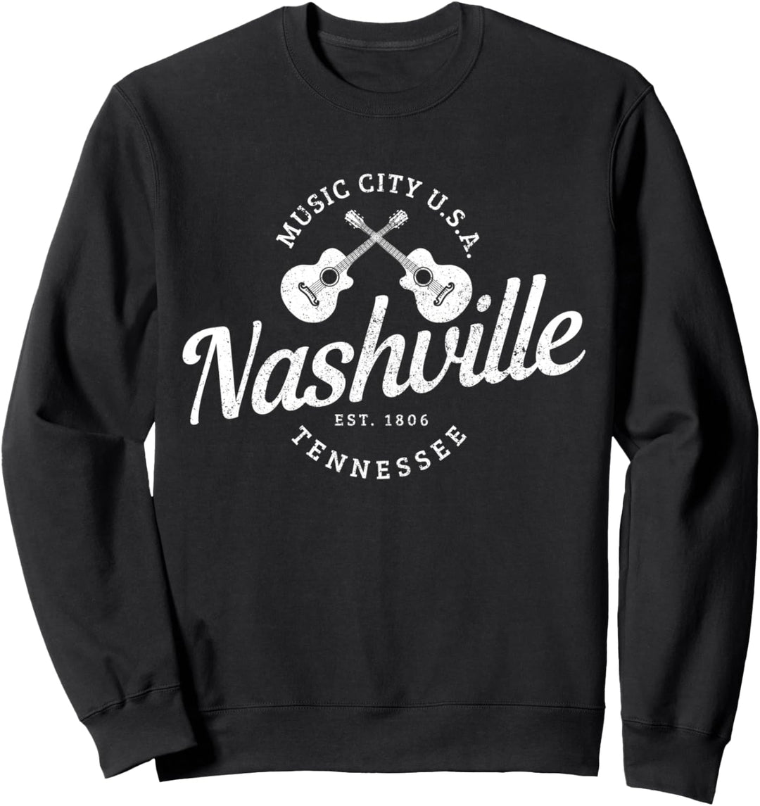 Nashville Tennessee USA Country Musik Music City Souvenir Sweatshirt