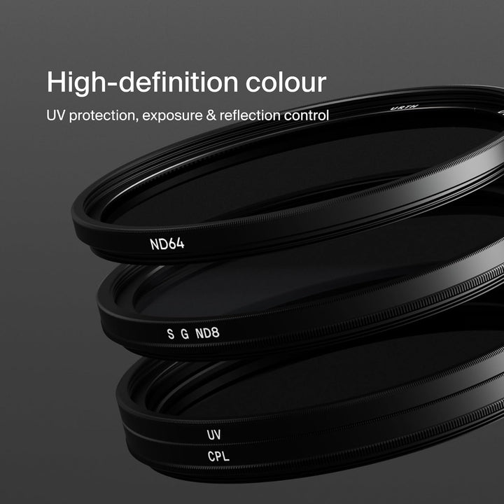 Urth 43 mm UV, Polfilter (CPL), ND64, Soft GND8 Filter Kit (Plus+) 43mm, 43mm