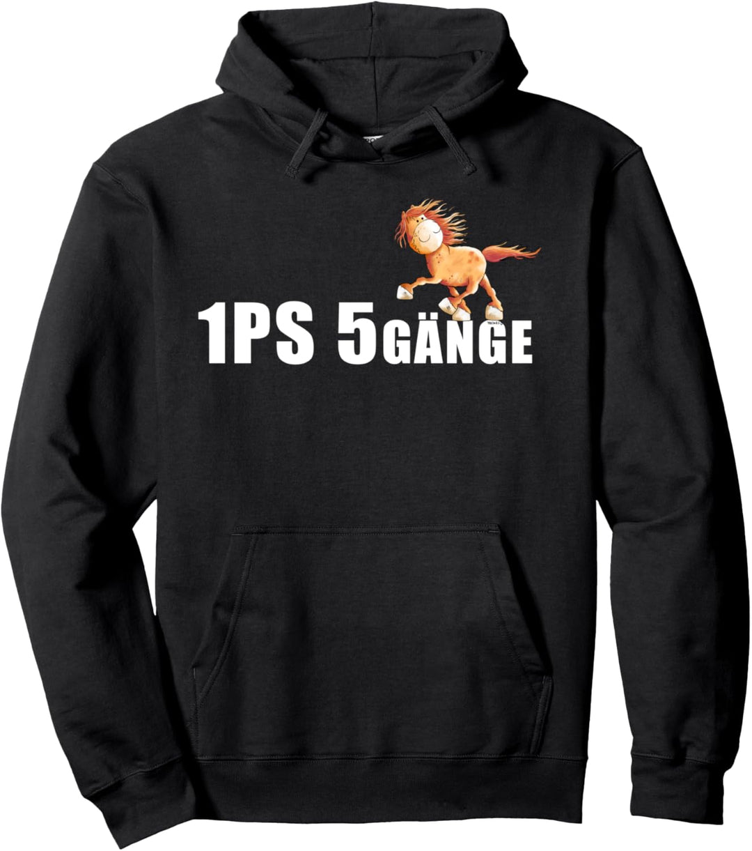 1 PS 5 Gänge T Shirt Rennpass Islandpferd Funshirt Isländer Pullover Hoodie
