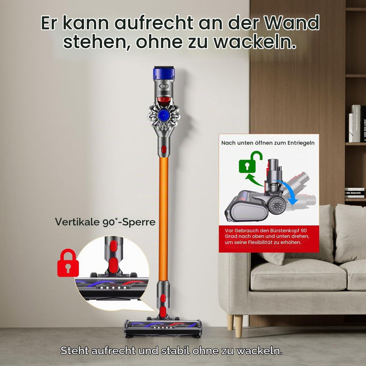 Bürste kompatibel mit Dyson Staubsauger V7, V8, V10, V11, V15, Bodendüse und Bodenbürste für Dyson S