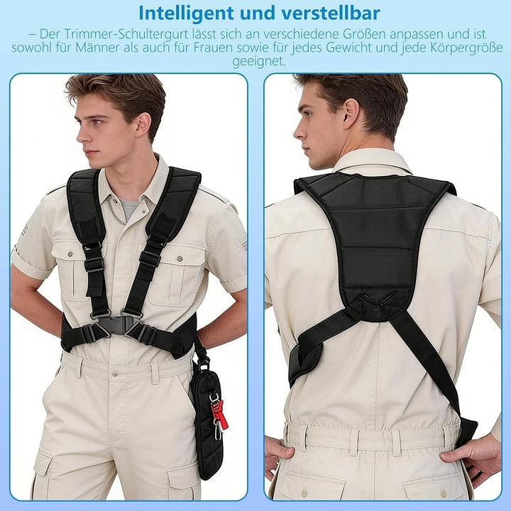 Professioneller Schultergurt für Motorsense und Trimmer,Universalgurt mit doppelter Schulter für Ras