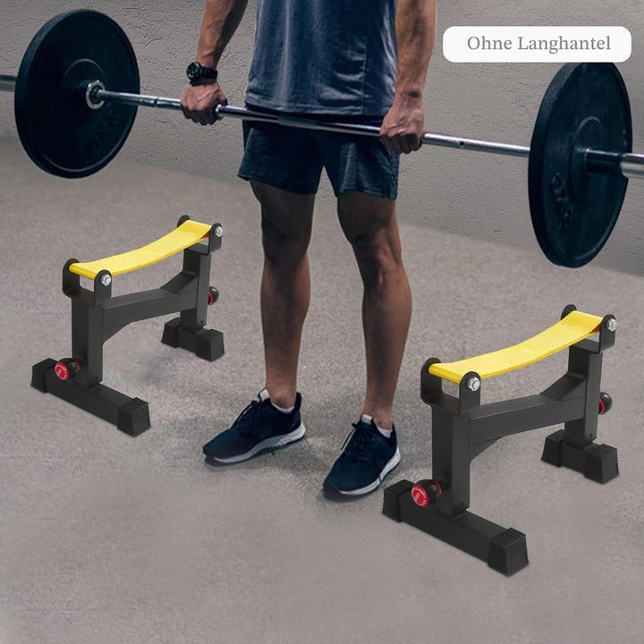 Deadlift Jack Langhantelständer – robuster Langhantelwagenheber Kreuzheben – verstellbare Kreuzhebe-