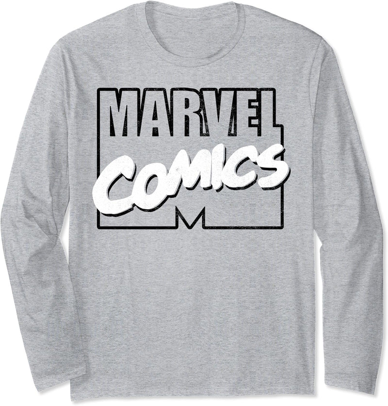 Marvel Comics Logo Langarmshirt