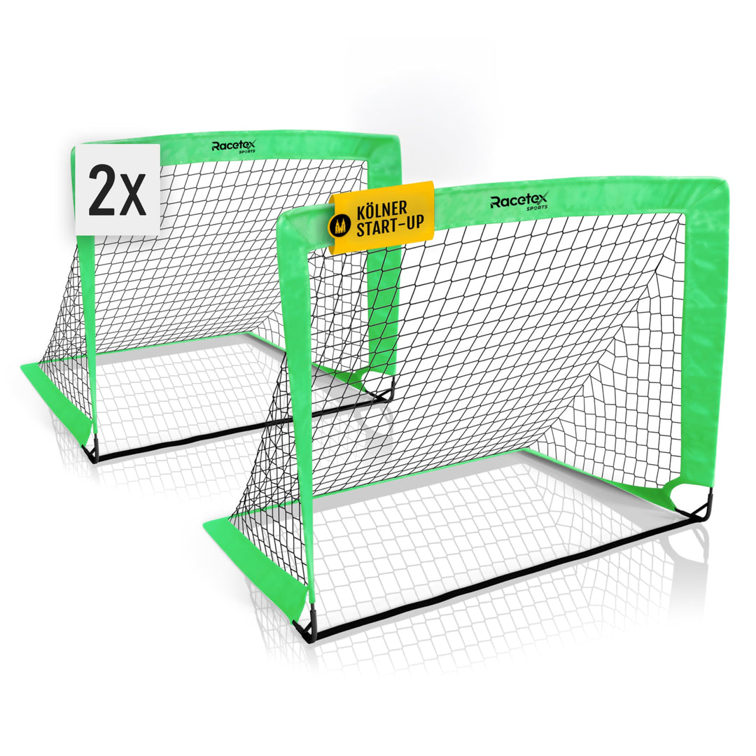 Racetex 2er Fussballtor Kinder Set - Fussball Tore inkl. nützlicher Tasche zum Transportieren - Vers