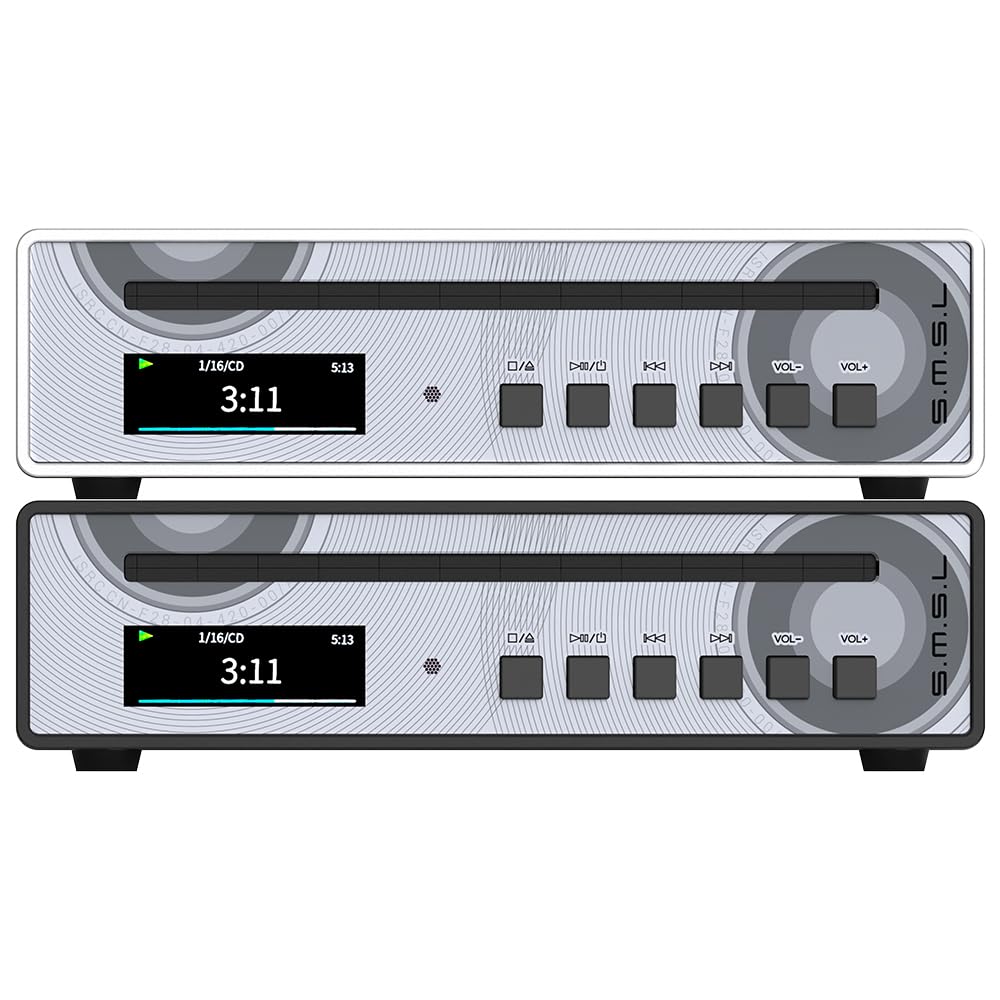 SMSL PL100PRO CD-Player,Cinch-/optischer-/koaxialer-/symmetrischer XLR-Anschluss sowie 3,5/4,4-mm-Ko