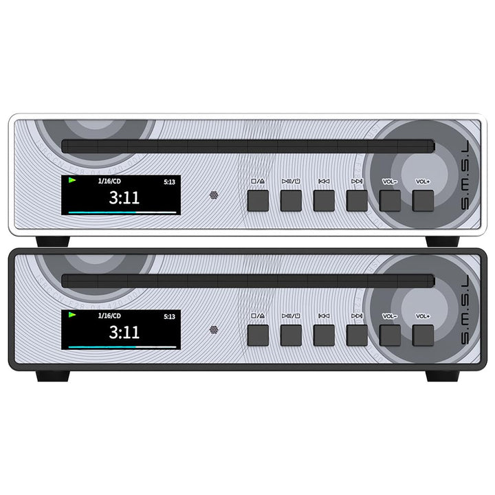 SMSL PL100PRO CD-Player,Cinch-/optischer-/koaxialer-/symmetrischer XLR-Anschluss sowie 3,5/4,4-mm-Ko