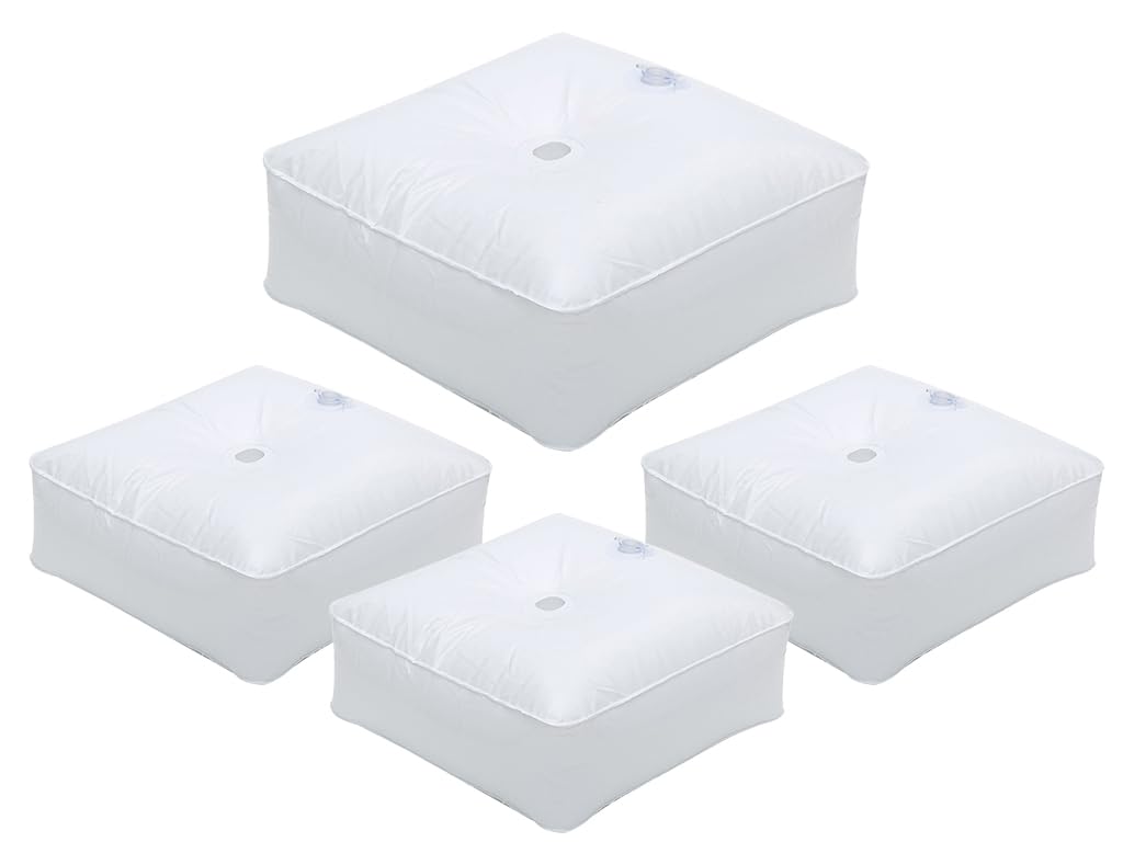 4 pcs Wasser Gewichtssack Bag,Schlauchgewicht,Gewicht Sack,Quadrat Flaggen Gewichtstasche,Tragbare F