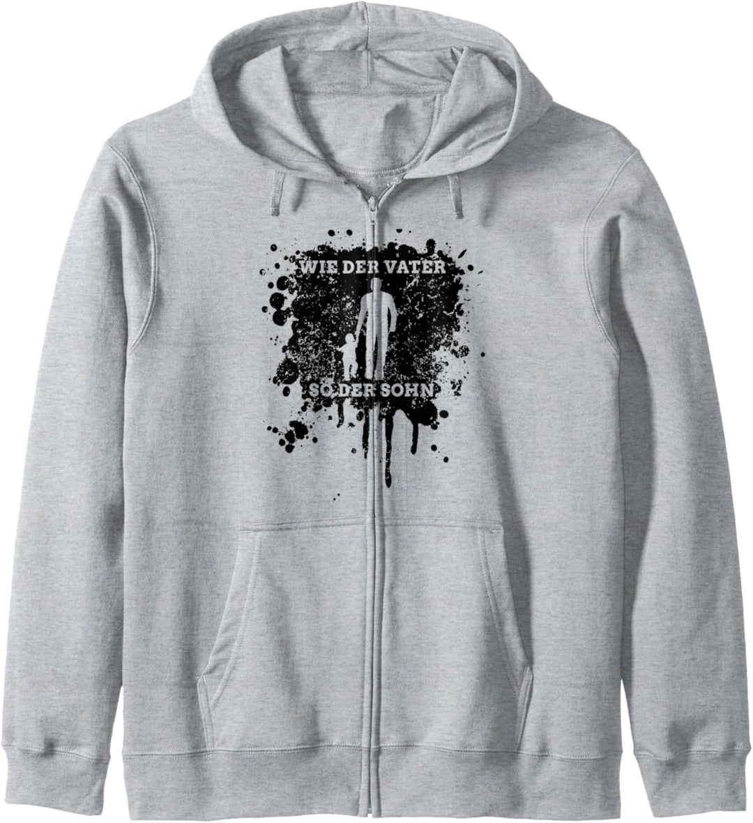 Wie der Vater so der Sohn - schwarze Edition Partnerlook Kapuzenjacke