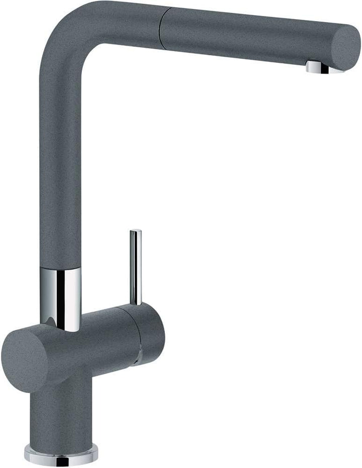 Franke 115.0373.890 Fragranite Spültischbatterie mit Zugsauslauf Active Plus Pull-Out, anthrazit, An