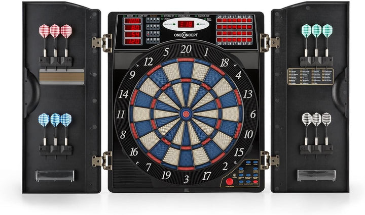 Oneconcept Masterdarter - Dartautomat elektronisch, Dartboard, E-Darts, Dartautomat mit Spielcompute