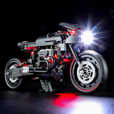 BRIKSMAX 42155 Led Licht für Lego The Batman – BATCYCLE - Compatible with Lego Technic Bausteinen Mo