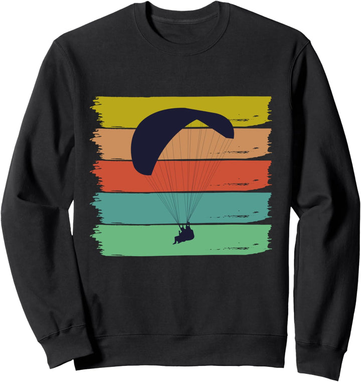 Paragliding Vintage Design für Segelflieger Sweatshirt