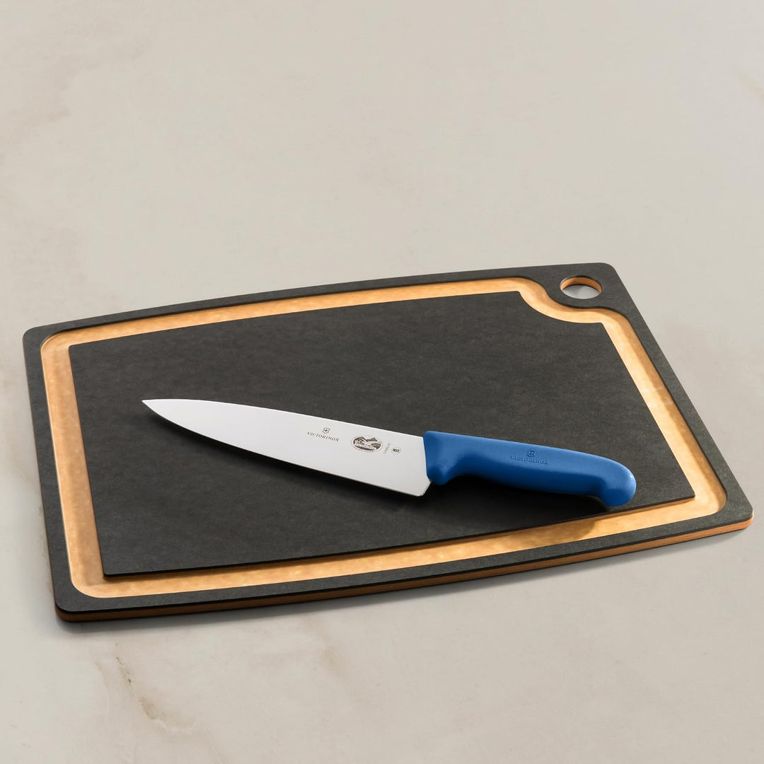 Victorinox Fibrox Kochmesser, Breites Universalmesser für Fleisch, Fisch, Gemüse und Kräuter, 20 cm,