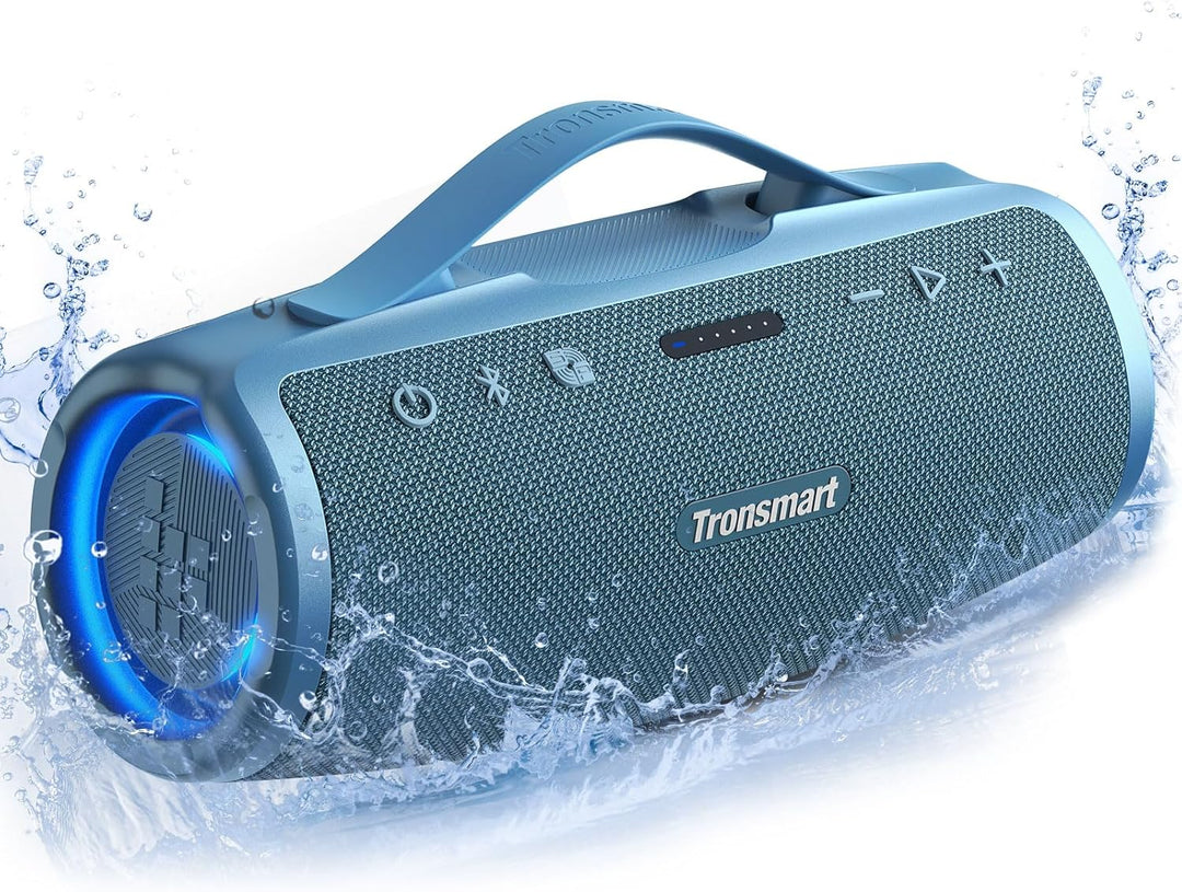 Tronsmart Mirtune S100 Bluetooth Lautsprecher, IPX7 wasserdicht, 5.3 Bluetooth, 20 Stunden Lange Akk