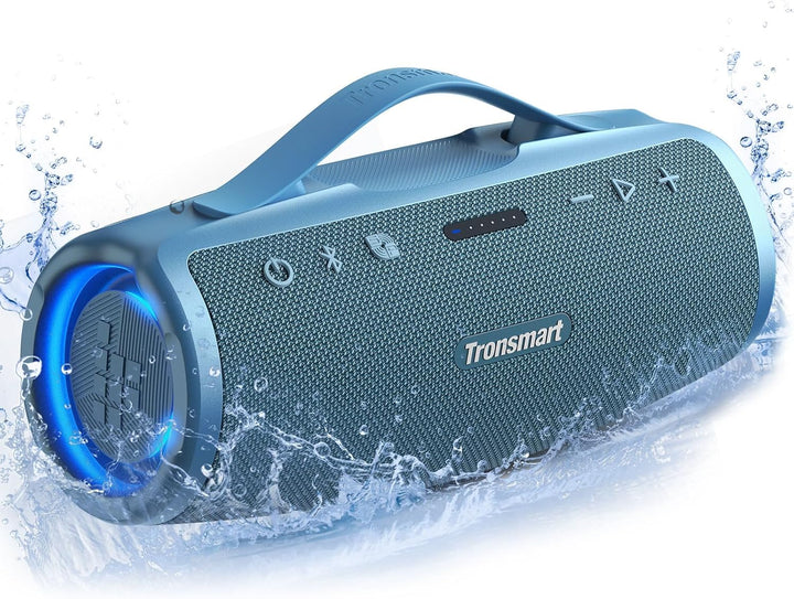 Tronsmart Mirtune S100 Bluetooth Lautsprecher, IPX7 wasserdicht, 5.3 Bluetooth, 20 Stunden Lange Akk