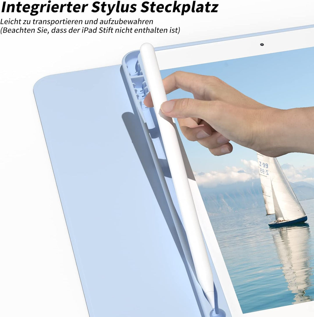 ZOYU Hülle mit Tastatur für iPad 9. Generation 2021/iPad 8. Generation 2020/iPad 7. Generation 2019,