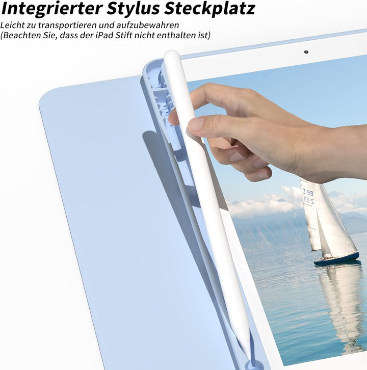 ZOYU Hülle mit Tastatur für iPad 9. Generation 2021/iPad 8. Generation 2020/iPad 7. Generation 2019,