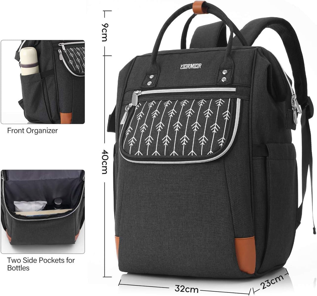 Rucksack Damen, Schulrucksack Mädchen Teenager15.6 Zoll Laptoprucksack mit Anti-Diebstahl, Arbeitsru