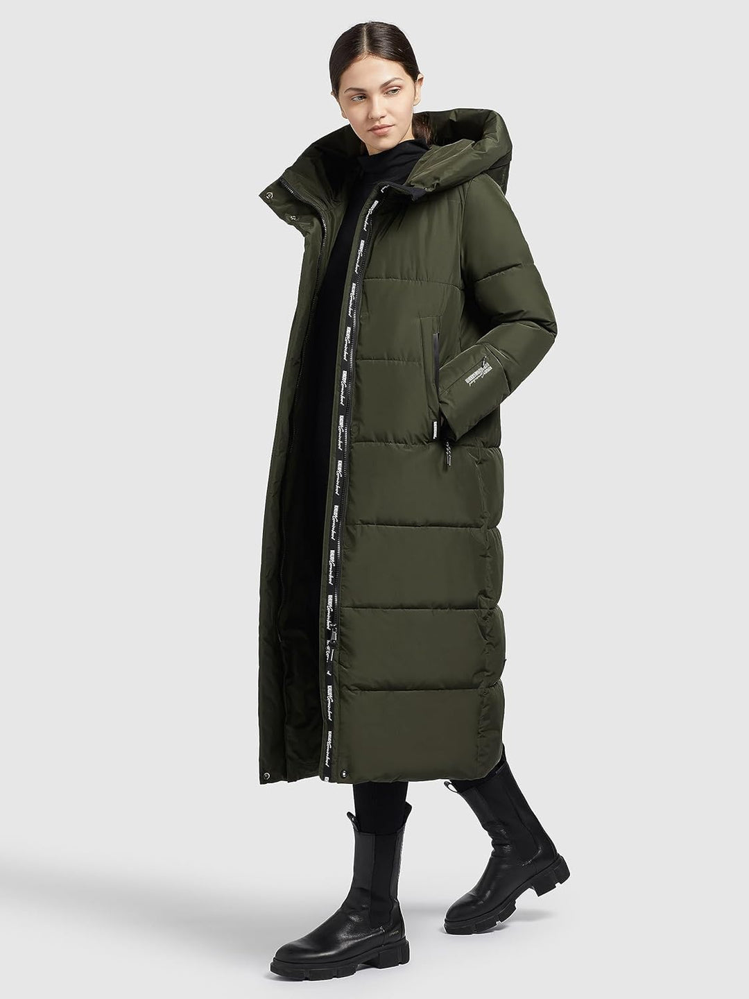 Khujo Damen Steppmantel Soulani 2 XS Deep Green, XS Deep Green