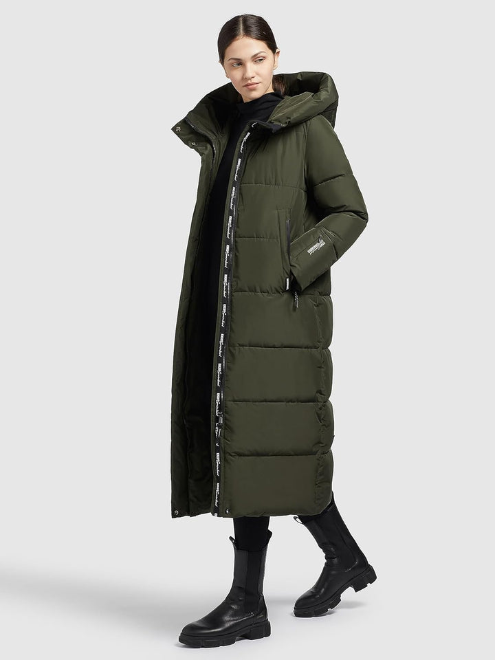 Khujo Damen Steppmantel Soulani 2 XS Deep Green, XS Deep Green